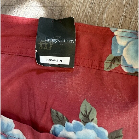 HENRY COTTONS Womens Pants Trousers Size W38 L32 Colorful Floral Button Fly  NWT - Picture 14 of 14